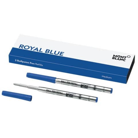 Kugelschreibermine 2 Stück M blau Grossraum MONT BLANC 128214