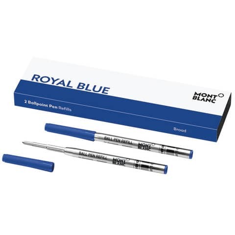 Kugelschreibermine 2 Stück B blau Grossraum MONT BLANC 128215