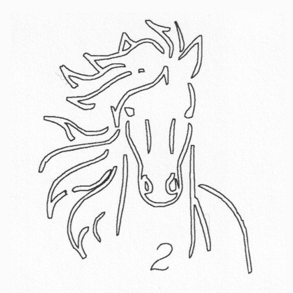Gravur 2 Pferdekopf