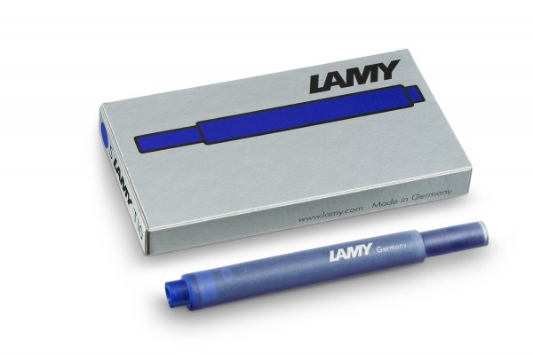 LAMY T10, Tintenpatronen, Königsblau, löschbar, 5 Stück